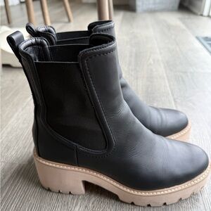 Dolce Vita Hawk H2O Waterproof Size 8 - Black Ankle Boots